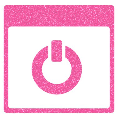 Takvim sayfası grenli doku simgesine geçiş