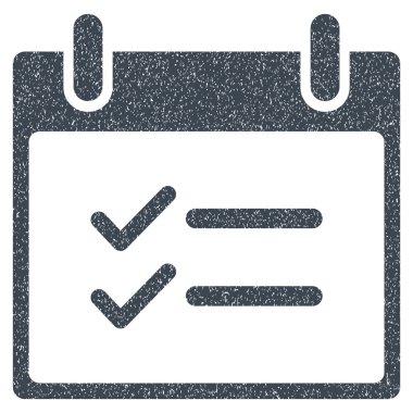 Öğeleri takvim gün grenli doku simgesini kontrol