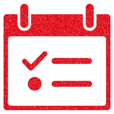 Yapılacaklar listesi takvim gün grenli doku simgesi