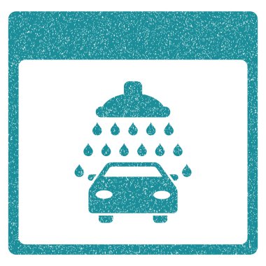 Otomobil duş takvim sayfası grenli doku simgesi