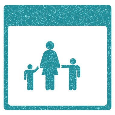 Anne takvim sayfası grenli doku simgesi