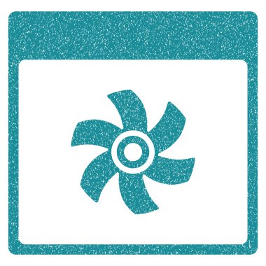 Fan takvim sayfası grenli doku simgesi