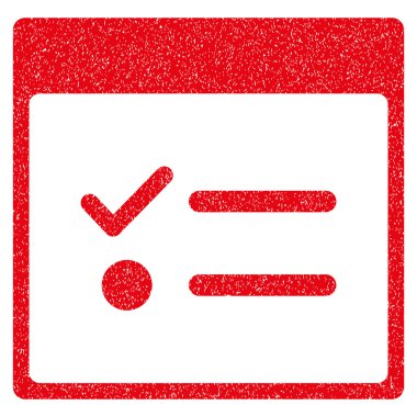 Yapılacaklar öğeleri sayfa grenli doku simgesini takvim