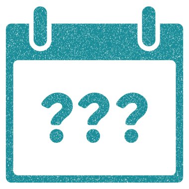 Bilinmeyen gün takvim sayfası grenli doku simgesi