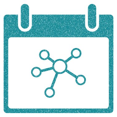 Bağlantılar takvim gün grenli doku simgesi