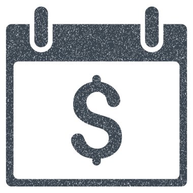 Doları takvim gün grenli doku simgesi