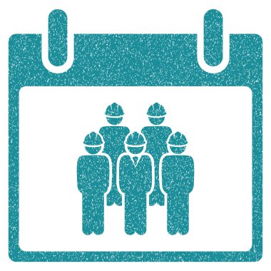 Personel takvim gün grenli doku simgesi