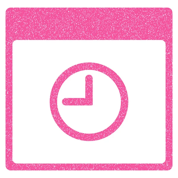 Часовий Календар Сторінка Грейні Текстура Піктограма — стоковий вектор