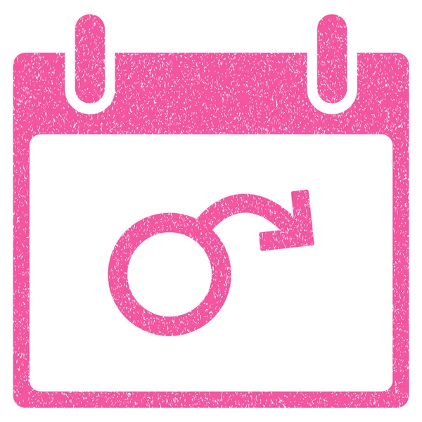 Impotence Calendar Day Grainy Texture Icon — Stock Vector