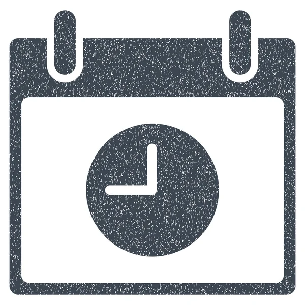 Óra naptár nap Grainy textúra ikon — Stock Vector