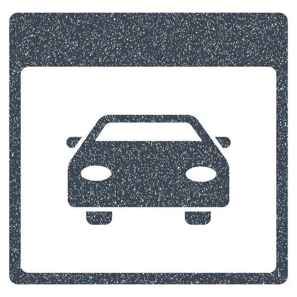 Ikona ziarnistą strukturę strony Kalendarz samochodów samochód — Wektor stockowy