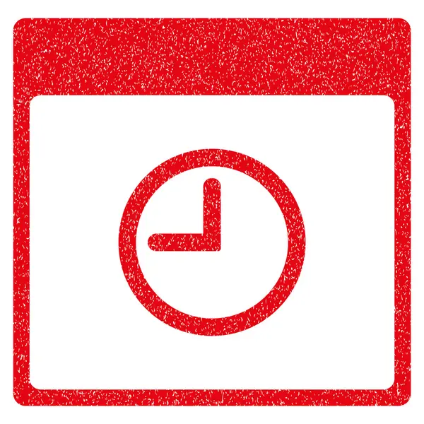 Time Calendar Page Grainy Texture Icon — Stock Vector