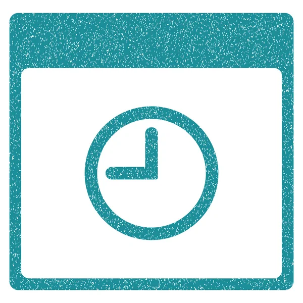 Tempo Calendário Página Grainy Texture Icon —  Vetores de Stock