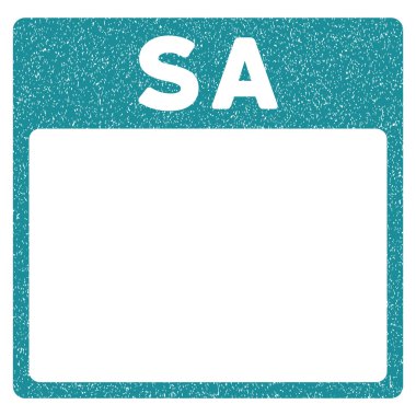 Cumartesi takvim sayfası grenli doku simgesi