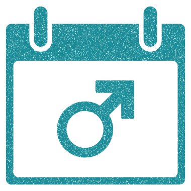 Mars erkek sembol takvim gün grenli doku simgesini