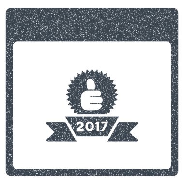 2017 şerit takvim sayfası grenli doku simgesi Ödülü