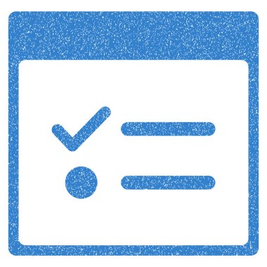 Yapılacaklar öğeleri sayfa grenli doku simgesini takvim