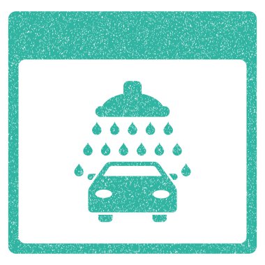 Otomobil duş takvim sayfası grenli doku simgesi