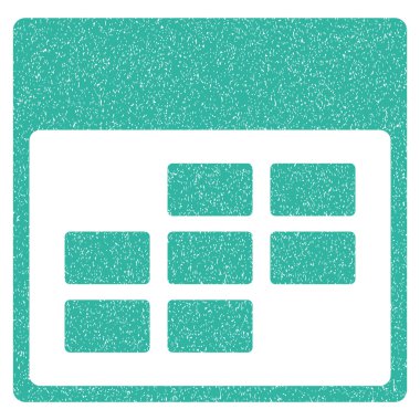 Takvim ay kılavuz grenli doku simgesi