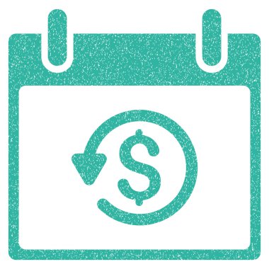 Takvim gün grenli doku simgesini geri ödeme