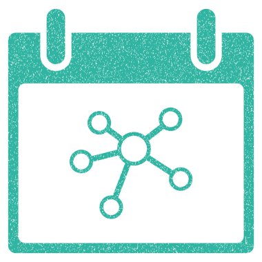 Bağlantılar takvim gün grenli doku simgesi