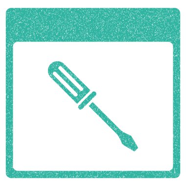 Tornavida takvim sayfası grenli doku simgesi