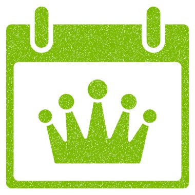 Taç takvim gün grenli doku simgesi