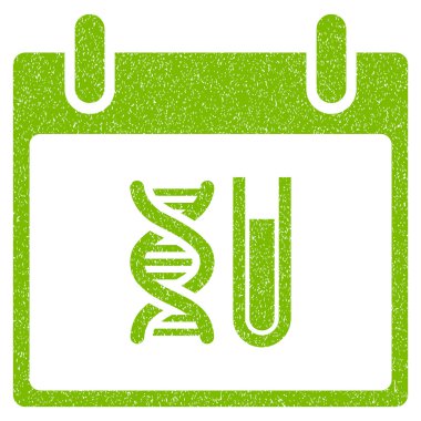 DNA analizi takvim gün grenli doku simgesi