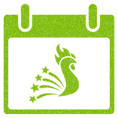 Festival horoz takvim gün grenli doku simgesi