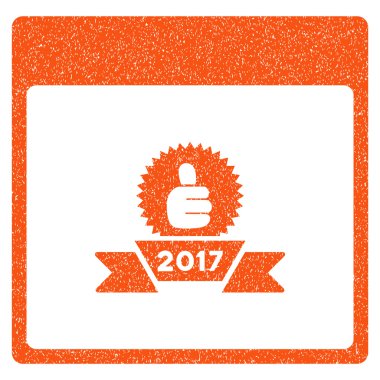 2017 şerit takvim sayfası grenli doku simgesi Ödülü