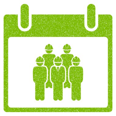 Personel takvim gün grenli doku simgesi