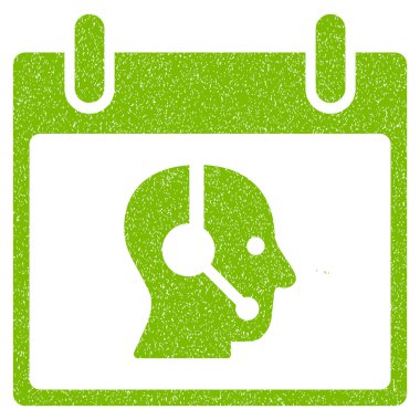 Operatör takvim gün grenli doku simgesi