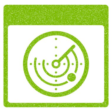 Radar takvim sayfası grenli doku simgesi