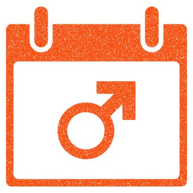 Mars erkek sembol takvim gün grenli doku simgesini