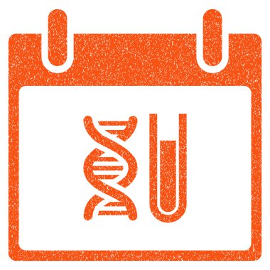 DNA analizi takvim gün grenli doku simgesi