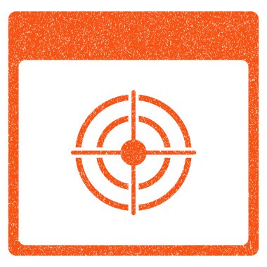 Bullseye takvim sayfası grenli doku simgesi