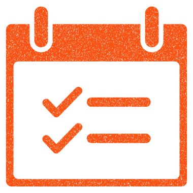 Öğeleri takvim gün grenli doku simgesini kontrol