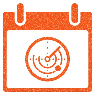 Radar takvim gün grenli doku simgesi