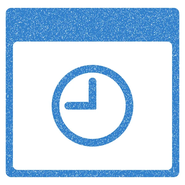 Idő naptári oldal szemcsés textúra ikon — Stock Vector
