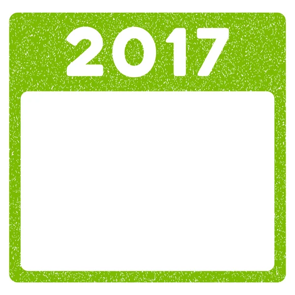 2017 roku kalendarzowego szablon ziarniste tekstury ikony — Wektor stockowy