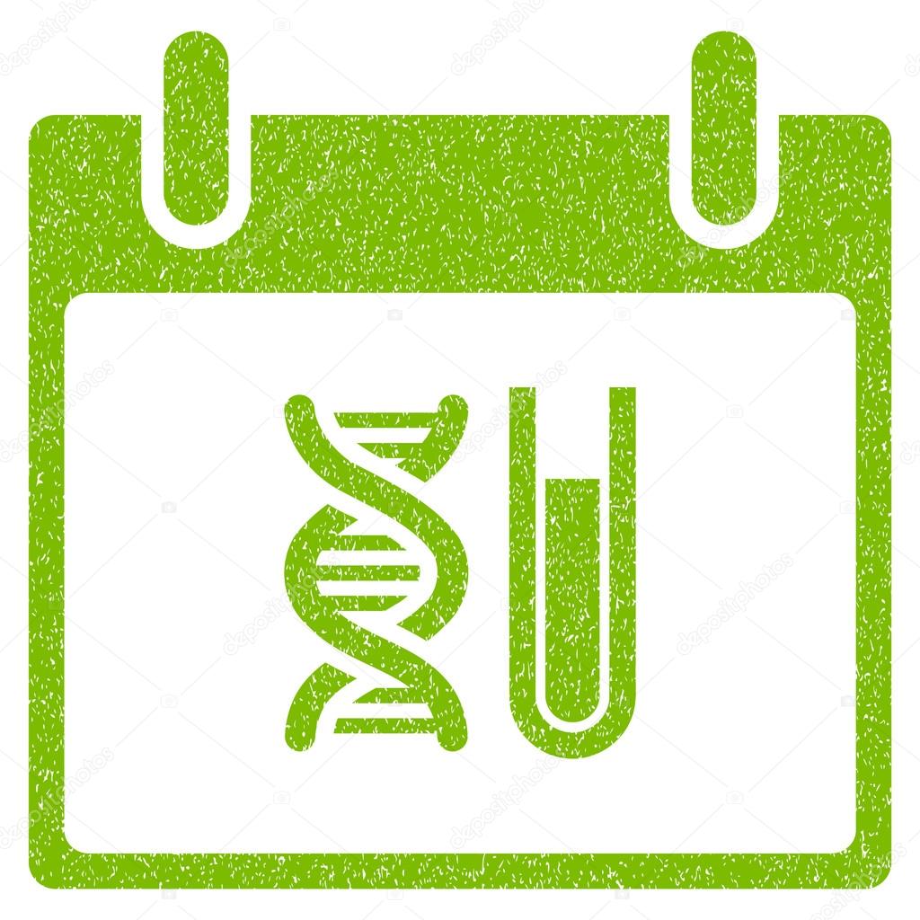 DNA Analysis Calendar Day Grainy Texture Icon