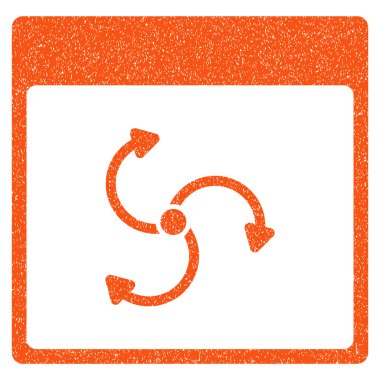 Siklon takvim sayfası grenli doku simgesi