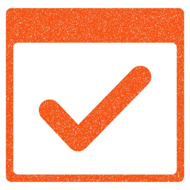 Geçerli gün takvim sayfası grenli doku simgesi