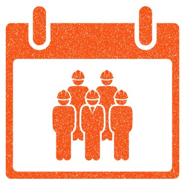 Personel takvim gün grenli doku simgesi