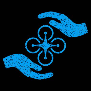 Hava helikopter bakım el grenli doku simgesi