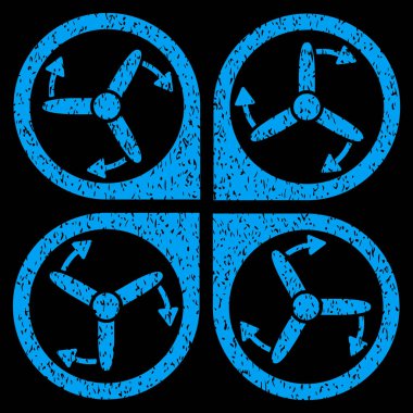 Helikopter vida döndürme grenli doku simgesi