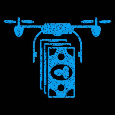 Drone banknotlar ödeme grenli doku simgesi