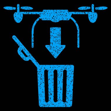 Drone açılan çöp grenli doku simgesi