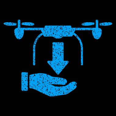 Drone el grenli doku simgesi kaldırma