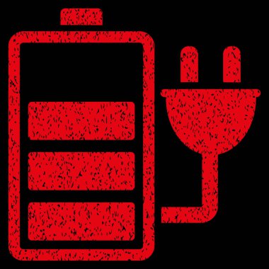 Şarj pil grenli doku simgesi